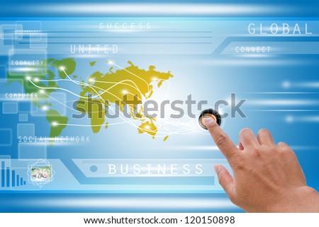Connect The World,Business Concept Background