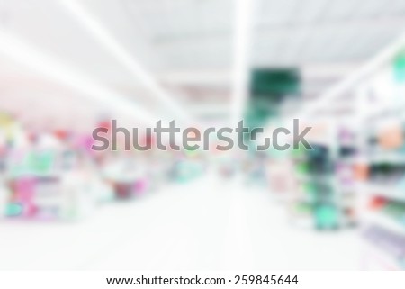 Retail Store Blurred Background