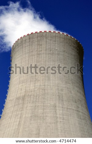 Cooling tower of nuclear power station.