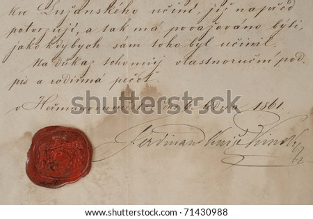 Old Letter Seal