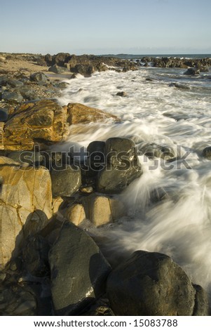 Rocks along the Cornish Coast, England