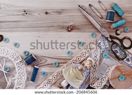 Set for needlework, sewing supplies