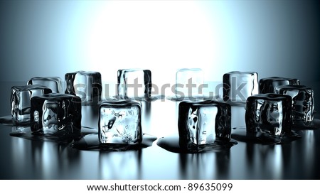 12 ice cubes in circle
