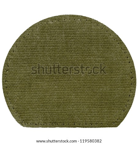 Blank textured label, isolated