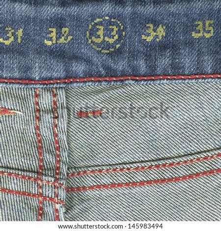 blue jeans inside texture, size
