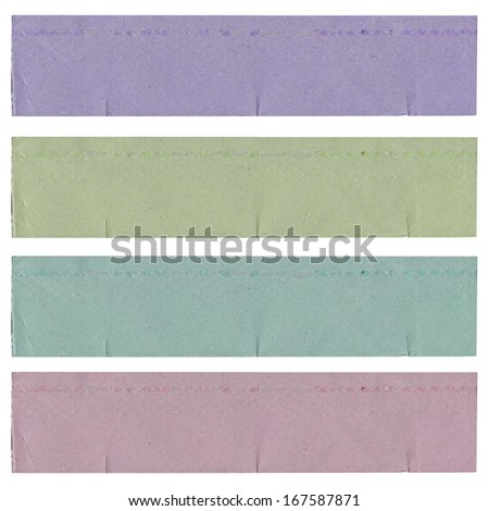 colorful paper set