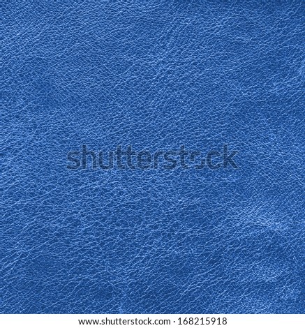 blue leather texture closeup. Leather background .