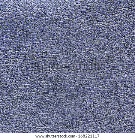 blue leather texture. Leather background .