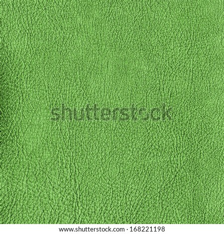 green leather texture. Leather background .