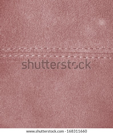 cherry leather texture, stitch. Leather background,