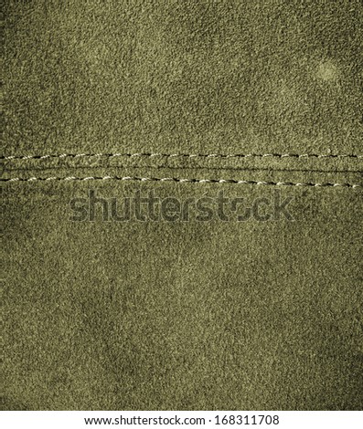 green leather texture, stitch. Leather background,