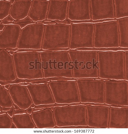 painted  brown crocodile leather  texture