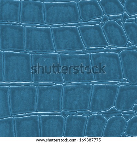 painted blue crocodile leather  texture