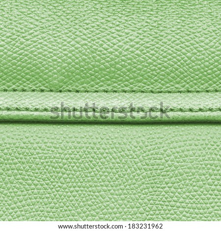 green leather texture, Fragment of leather bag