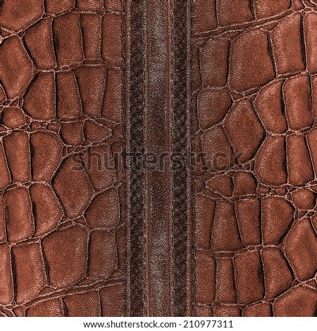 fragment of brown leather product