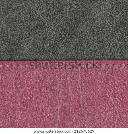 leather background of the two colors