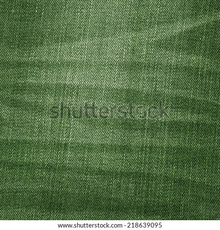 green  jeans texture as background