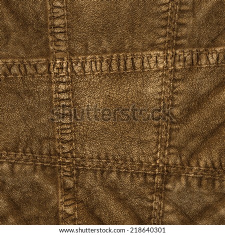 fragment of  brown leather clothing accessories