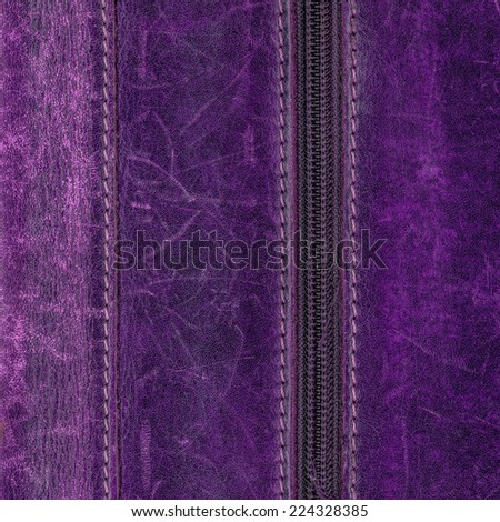 fragment of violet leather clothing accessories