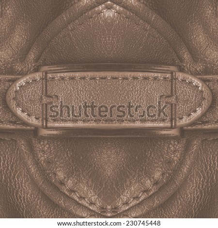 fragment of brown  leather clothing accessories