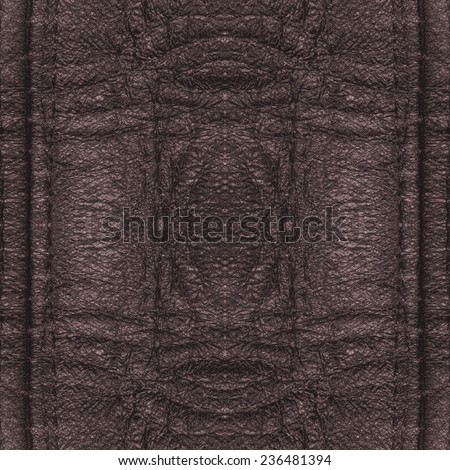 fragment of dark brown leather clothing accessories