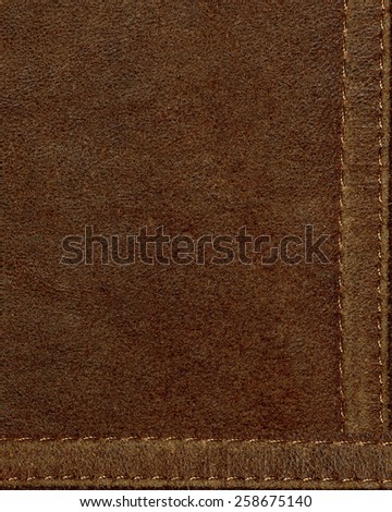 brown qualitative leather  background, border