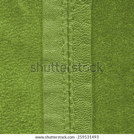 background of two kinds of green leather textures