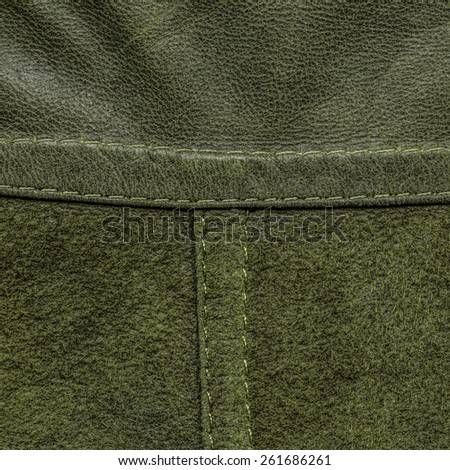 background of two kinds of green leather