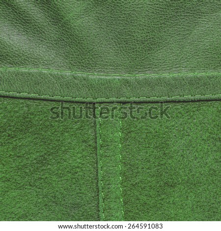 background of two kinds of green leather