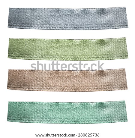 textile labels of different color, pure labels for your text.