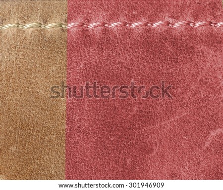 leather background of two colors