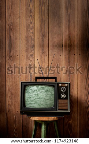 Television Vintage on Stool