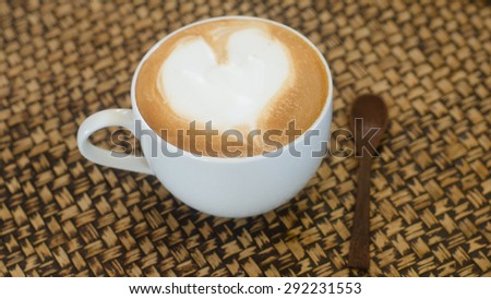 a cup of hot coffee, vintage coffee
