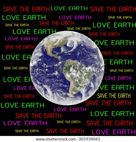 save the earth concept (Elements of this image furnished by NASA)
