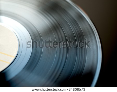 vinyl disk detail