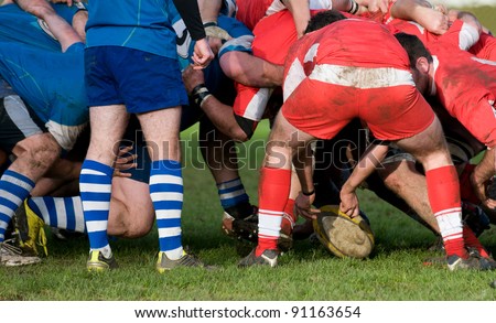 rugby scrum