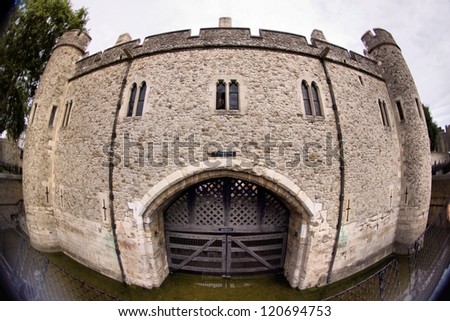 Tower of London, UK, famous medieval castle and prison