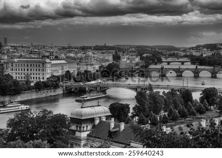 PRAGUE, CZECH REPUBLIC - JULY 1, 2014: Prague is the capital of the Czech Republic. One of the most visited cities in Europe. Lots of sights for walks.