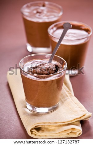 Photograph of some tasty chocolate mousse dessert