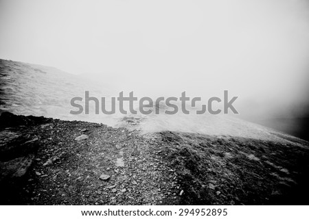 Double exposure abstract landscape background