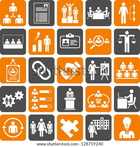 Human Resources Management icons Human Resources Management icons