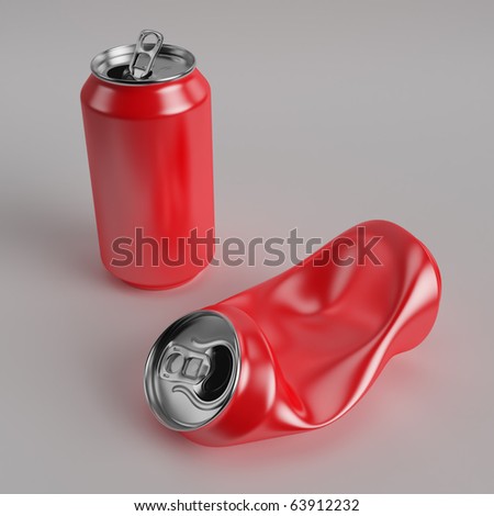red drink can