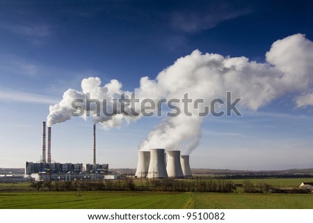 the steam turbine power plant Pocerady - Czech Republic