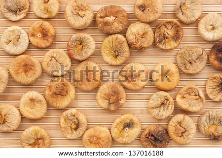 Figs on the bamboo mat, can be used as background