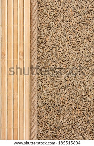 rye, mat and rope for the menu, can be used as background