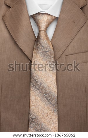 Jacket, tie and shirt, can be used as background, texture