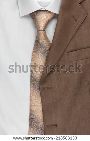 Jacket, tie and shirt, can be used as background, texture