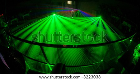 Russian night clud with green light system