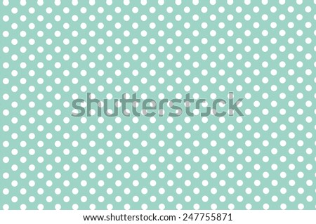 Mint green old retro paper background with small polka dot pattern