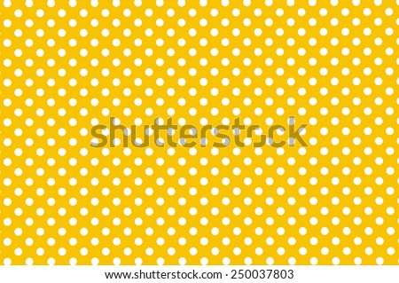 Yellow old retro paper background with small polka dot pattern